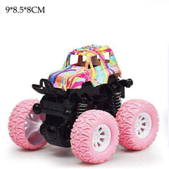 Mini Inertial Off-Road Plastic Friction Stunt Pullback Children Toy Car for boys - Awakening Aesthetics