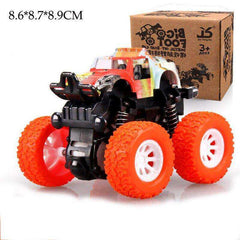 Mini Inertial Off-Road Plastic Friction Stunt Pullback Children Toy Car for boys - Awakening Aesthetics