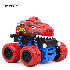 Mini Inertial Off-Road Plastic Friction Stunt Pullback Children Toy Car for boys - Awakening Aesthetics
