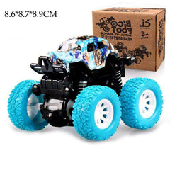 Mini Inertial Off-Road Plastic Friction Stunt Pullback Children Toy Car for boys - Awakening Aesthetics