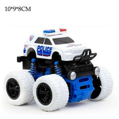 Mini Inertial Off-Road Plastic Friction Stunt Pullback Children Toy Car for boys - Awakening Aesthetics