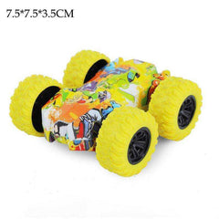 Mini Inertial Off-Road Plastic Friction Stunt Pullback Children Toy Car for boys - Awakening Aesthetics