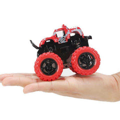 Mini Inertial Off-Road Plastic Friction Stunt Pullback Children Toy Car for boys - Awakening Aesthetics