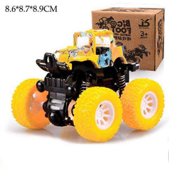 Mini Inertial Off-Road Plastic Friction Stunt Pullback Children Toy Car for boys - Awakening Aesthetics