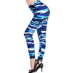 New 2021 Fashion Plus Size Print Flower Guitar Plaid Thin Nine Leggings - Awakening Aesthetics