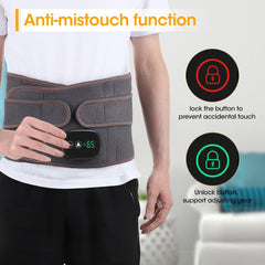 New 2023 Dual Infrared Light Heating Massage Decompression Waist Belt With Digital Display - Awakening Aesthetics