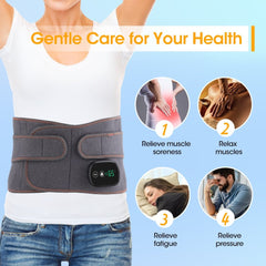New 2023 Dual Infrared Light Heating Massage Decompression Waist Belt With Digital Display - Awakening Aesthetics
