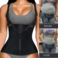 New Corset Zipper Vest Body Shaper For Women - Awakening Aesthetics