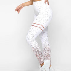 New Hotsale Women Gold Print Leggings No Transparent Exercise Fitness Leggings Push Up Workout Female Pants - Awakening Aesthetics