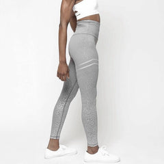 New Hotsale Women Gold Print Leggings No Transparent Exercise Fitness Leggings Push Up Workout Female Pants - Awakening Aesthetics