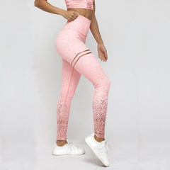 New Hotsale Women Gold Print Leggings No Transparent Exercise Fitness Leggings Push Up Workout Female Pants - Awakening Aesthetics