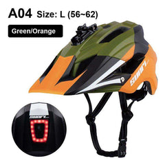 New LED Light Rechargeable Cycling Bike Helmet - Awakening Aesthetics