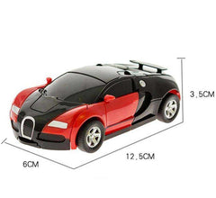 New One-key Automatic Transform Robot Funny Diecasts Plastic Model Car Kid Toys - Awakening Aesthetics