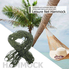 Nylon Hammock Yard Outdoor Travel Hanging Mesh Net Sleeping Bed - Awakening Aesthetics