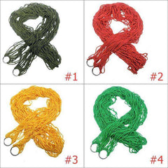 Nylon Hammock Yard Outdoor Travel Hanging Mesh Net Sleeping Bed - Awakening Aesthetics