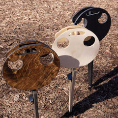 Portable Beer Wine Table with Foldable Round Desktop - Awakening Aesthetics