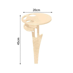 Portable Beer Wine Table with Foldable Round Desktop - Awakening Aesthetics