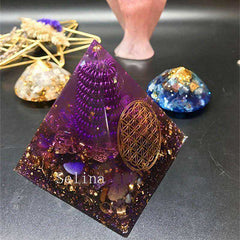 Fortune Awakening Orgone Energy Crystal Pyramid