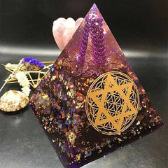 Fortune Awakening Orgone Energy Crystal Pyramid