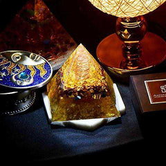 Reiki Healing Awakening Crystal Orgonite Pyramid (8.5cm)