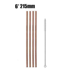 Reusable 304 Stainless Steel Straws & Cleaner Brush