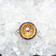 Awakening Orgonite Raw Crystal Ring