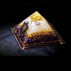 Constellation Astrology Alignment Awakening Crystal Orgonite Pyramid (13cm)