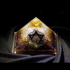 Constellation Astrology Alignment Awakening Crystal Orgonite Pyramid (13cm)