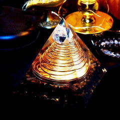 High Frequency Triple Helix Energy Awakening Orgone Crystal Pyramid
