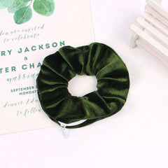 New Korea 2020 Fashion Girls Zipper Headwear Ponytail Holders Hair Accessories