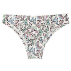 Sexy Seamless Flowers Print Slip Breathable Underwear For Women - Awakening Aesthetics