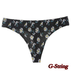 Sexy Seamless Flowers Print Slip Breathable Underwear For Women - Awakening Aesthetics