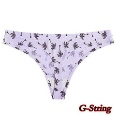 Sexy Seamless Flowers Print Slip Breathable Underwear For Women - Awakening Aesthetics