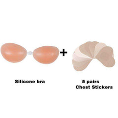 Silicone Invisible Push Up Sexy Strapless Stealth Adhesive Backless Breast Enhancer Bra - Awakening Aesthetics