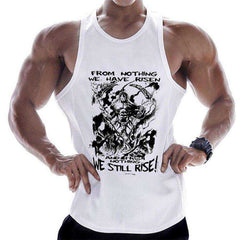 Summer Men Cotton Casual Printed Bodybuilding Gym Fitness Workout Sleeveless Shirt - Awakening Aesthetics