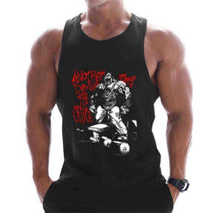Summer Men Cotton Casual Printed Bodybuilding Gym Fitness Workout Sleeveless Shirt - Awakening Aesthetics