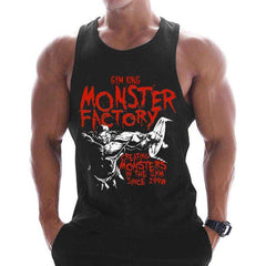 Summer Men Cotton Casual Printed Bodybuilding Gym Fitness Workout Sleeveless Shirt - Awakening Aesthetics