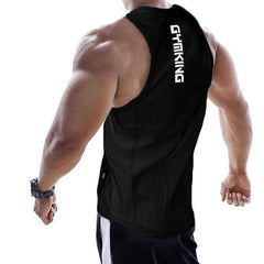 Summer Men Cotton Casual Printed Bodybuilding Gym Fitness Workout Sleeveless Shirt - Awakening Aesthetics