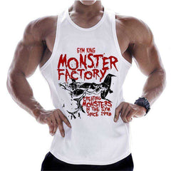 Summer Men Cotton Casual Printed Bodybuilding Gym Fitness Workout Sleeveless Shirt - Awakening Aesthetics