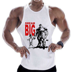 Summer Men Cotton Casual Printed Bodybuilding Gym Fitness Workout Sleeveless Shirt - Awakening Aesthetics