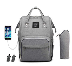 USB Design Waterproof Large Capacity Mummy Diaper Baby Care Pregnant Backpack - Awakening Aesthetics