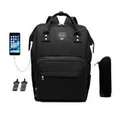 USB Design Waterproof Large Capacity Mummy Diaper Baby Care Pregnant Backpack - Awakening Aesthetics