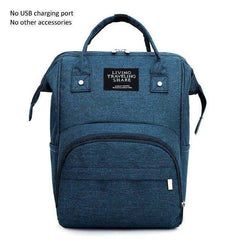 USB Design Waterproof Large Capacity Mummy Diaper Baby Care Pregnant Backpack - Awakening Aesthetics