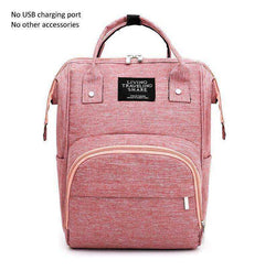 USB Design Waterproof Large Capacity Mummy Diaper Baby Care Pregnant Backpack - Awakening Aesthetics