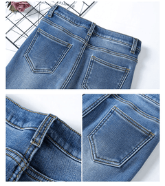 Women Warm Jean Pants