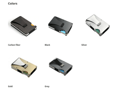 Unisex Wallet Blocking Portable ID Card Holder Clip