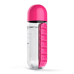 Water Bottle with Pills Holder