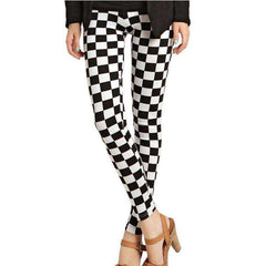 Women Comic Cartoon Printed High Stretch Punk Rock Leggings - Awakening Aesthetics