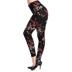 Women Comic Cartoon Printed High Stretch Punk Rock Leggings - Awakening Aesthetics