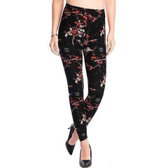 Women Comic Cartoon Printed High Stretch Punk Rock Leggings - Awakening Aesthetics